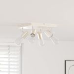 Spot de tavan Nichel 26,5 x 26 x 11,5 cm Metal GartenMobel Dekor