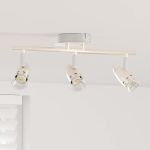 Spot de tavan Nichel 36,5 x 10 x 12,5 cm Metal GartenMobel Dekor