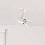 Spot de tavan Nichel 6,5 x 6 x 11,5 cm Metal GartenMobel Dekor