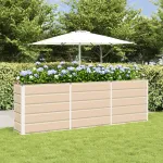 Jardinieră Creme 160 x 40 x 75 cm Oțel GartenMobel Dekor