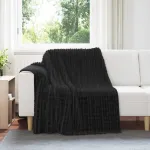 Pături de aruncat 6 pcs Negru 200 x 150 cm Molton GartenMobel Dekor