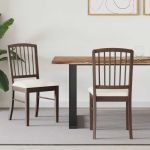 Scaune de dining 2 pcs Maro deschis 50 x 52,5 x 91 cm GartenMobel Dekor