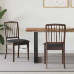 Scaune de dining 2 pcs Maro deschis 50 x 52,5 x 91 cm GartenMobel Dekor