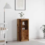 Bufet LED Maro 41 x 37 x 100 cm Lemn compozit GartenMobel Dekor