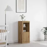 Bufet LED Stejar Artizanal 41 x 37 x 100 cm Lemn compozit GartenMobel Dekor