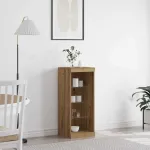 Bufet LED Stejar Artizanal 41 x 37 x 100 cm Lemn compozit GartenMobel Dekor