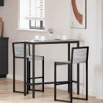 masă Gri Sonoma 100 x 40 x 100,5 cm Lemn ingineresc și oțel GartenMobel Dekor