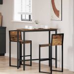 masă Lemn vechi 100 x 40 x 100,5 cm Lemn ingineresc și oțel GartenMobel Dekor