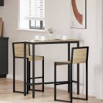 masă Stejar Sonoma 100 x 50 x 90,5 cm Lemn ingineresc și oțel GartenMobel Dekor