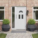 Jardinieră 2 pcs Antracit 75 x 75 x 60 cm Oțel GartenMobel Dekor