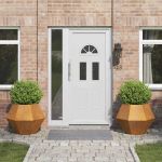 Jardinieră 2 pcs Ruginit 75 x 75 x 60 cm GartenMobel Dekor