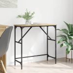 Masă de consolă Stejar Artizanal 75 x 32 x 75 cm Lemn compozit GartenMobel Dekor