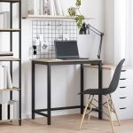 masă Stejar Sonoma 100 x 50 x 76,5 cm Lemn ingineresc și oțel GartenMobel Dekor