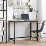 masă Stejar Sonoma 80 x 50 x 76,5 cm Lemn ingineresc și oțel GartenMobel Dekor