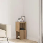 Dulap de colț Alb 25,5x25x55cm Lemn compozit GartenMobel Dekor