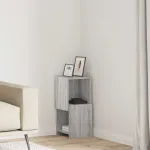 Dulap de colț Alb 25,5x25x55cm Lemn compozit GartenMobel Dekor