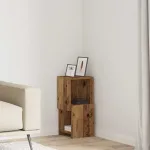 Dulap de colț Alb 25,5x25x55cm Lemn compozit GartenMobel Dekor