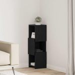 Dulap de colț Alb 25,5x25x80cm Lemn compozit GartenMobel Dekor