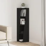 Dulap de colț Alb 27,5x27x102cm Lemn compozit GartenMobel Dekor