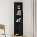 Dulap de colț Alb 27,5x27x140cm Lemn compozit GartenMobel Dekor
