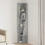 Dulap de colț Alb 27,5x27x140cm Lemn compozit GartenMobel Dekor