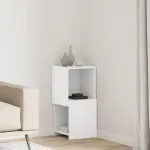 Dulap de colț Alb 30,5x30x65cm Lemn compozit GartenMobel Dekor