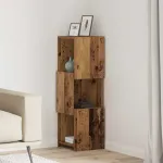 Dulap de colț Alb 30,5x30x95cm Lemn compozit GartenMobel Dekor