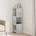Dulap de colț Alb 30,5x30x95cm Lemn compozit GartenMobel Dekor