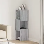 Dulap de colț Alb 30,5x30x95cm Lemn compozit GartenMobel Dekor