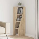 Dulap de colț Alb 32x32x102cm Lemn compozit GartenMobel Dekor