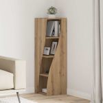 Dulap de colț Alb 32x32x102cm Lemn compozit GartenMobel Dekor