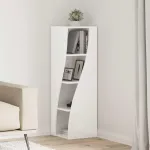 Dulap de colț Alb 32x32x102cm Lemn compozit GartenMobel Dekor