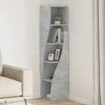 Dulap de colț Alb 32x32x140cm Lemn compozit GartenMobel Dekor