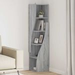 Dulap de colț Alb 32x32x140cm Lemn compozit GartenMobel Dekor