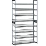 SONGMICS Raft de depozitare pantofi, pe 8 nivele, cu polite reglabile, pentru 32-40 de perechi, 31x92x163cm, gri Household NewTrend