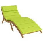 Perna de șezlong pentru soare Verde 178 x 60 x 4 cm GartenMobel Dekor