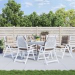 Perne scaun cu spătar mic, 6 buc., gri taupe, textil oxford GartenMobel Dekor