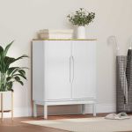 Bufet Alb 70 x 30 x 70,5 cm Lemn de pin masiv GartenMobel Dekor