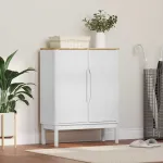 Bufet Alb 70 x 30 x 70,5 cm Lemn de pin masiv GartenMobel Dekor