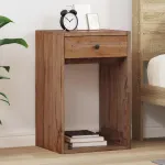 Noptieră cu sertar Maro 63 x 30 x 79 cm Lemn masiv de mahon GartenMobel Dekor