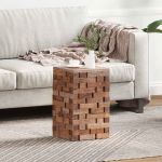 Taburet natural 29 x 29 x 48 cm Lemn masiv recuperat GartenMobel Dekor