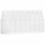 Custodie pentru iepuri Argintiu 400 x 100 x 210 cm GartenMobel Dekor