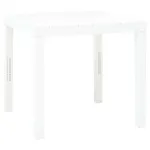 Masă de grădină, alb, 78 x 78 x 72 cm, plastic GartenMobel Dekor