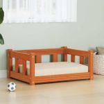 Pat pentru câini cu depozitare Maroniu cerat 65,5 x 50 x 28 cm GartenMobel Dekor