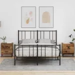 Dulap de noapte cu sertar 2 pcs Lemn vechi 40 x 35 x 47,5 cm GartenMobel Dekor