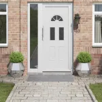 Jardinieră 2 pcs Argintiu 50 x 50 x 40 cm Oțel Galvanizat GartenMobel Dekor