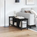 Raft pentru cărți Stejar Negru 102 x 32 x 40,5 cm Lemn compozit GartenMobel Dekor