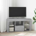 Șifonier LED pentru TV colțar Gri Sonoma 100 x 40 x 50 cm GartenMobel Dekor