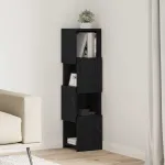 Dulap de colț Stejar Negru 25,5x25x102cm Lemn compozit GartenMobel Dekor