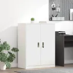 Dulap de depozitare Alb 80 x 40 x 105 cm Oțel Laminat la Rece GartenMobel Dekor